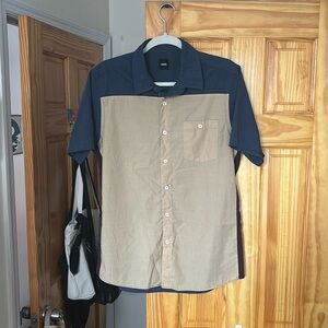 ASOS Color Block Button Down, Size M
